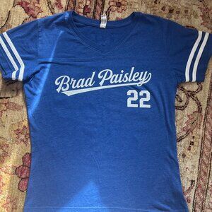 Brad Paisley Baseball women's concert shirt
